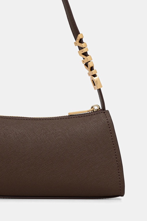 Dkny torebka skórzana kolor brązowy R433YG57 - zdjęcie produktu nr 2