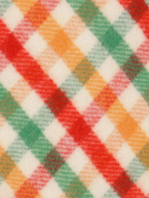 Miu Miu checked wool-blend skirt - Green - zdjęcie produktu nr 1