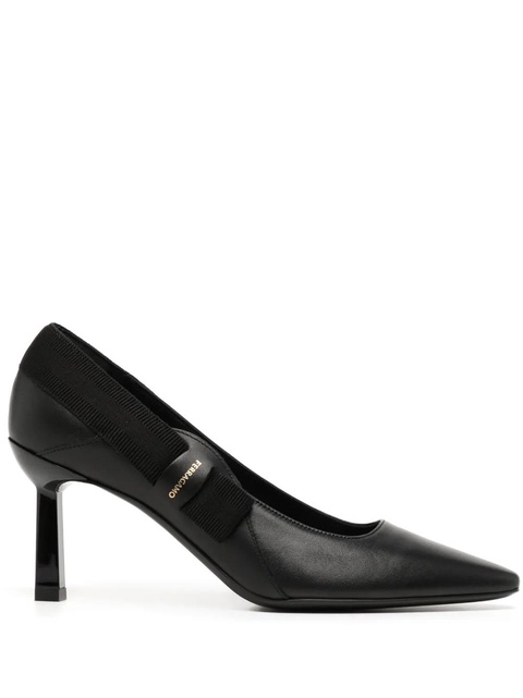 Ferragamo Vissia 70mm leather pumps - Black - zdjęcie produktu nr 1