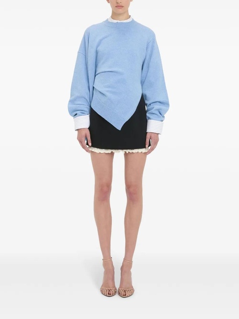 Victoria Beckham gathered-detail sweater - Blue - zdjęcie produktu nr 2