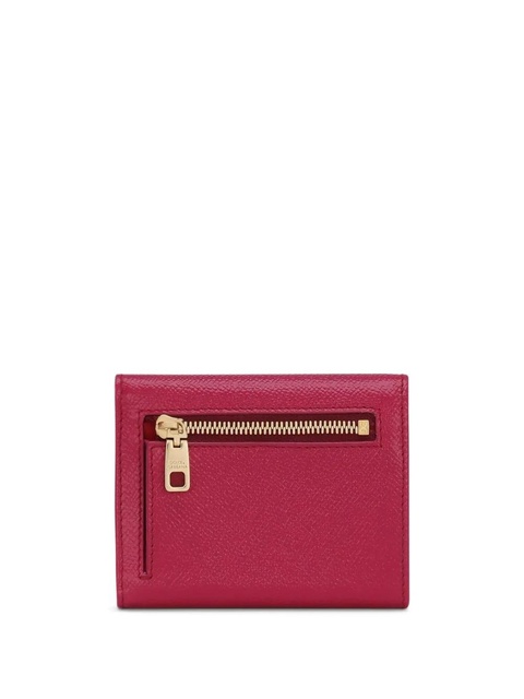 Dolce & Gabbana logo-plaque compact wallet - Red - zdjęcie produktu nr 2