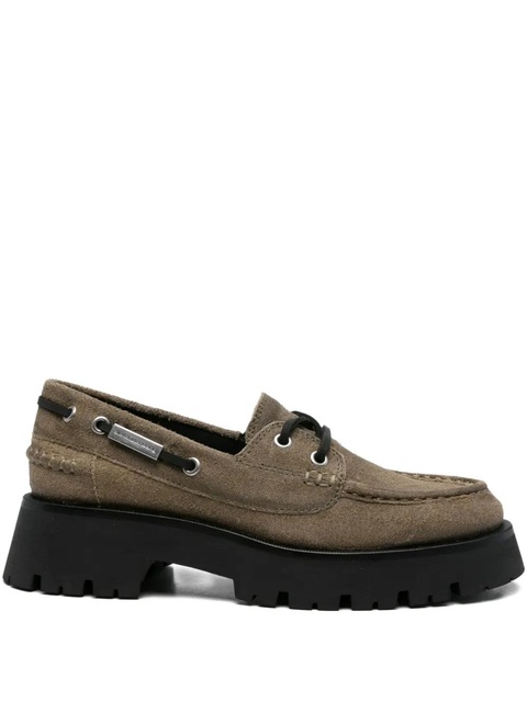 Alexander Wang Carson platform boat shoes - Green - zdjęcie produktu nr 1