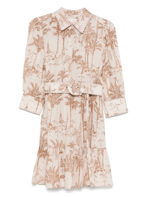 MC2 Saint Barth linen mini dress - Neutrals - zdjęcie produktu nr 1