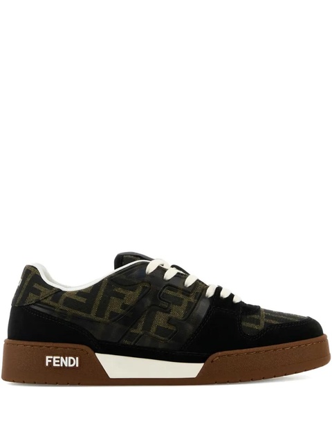 FENDI Zucca-monogram panelled sneakers - Brown - zdjęcie produktu nr 1