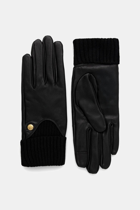 Barbour rękawiczki skórzane damskie kolor czarny LGL0140 - zdjęcie produktu nr 1