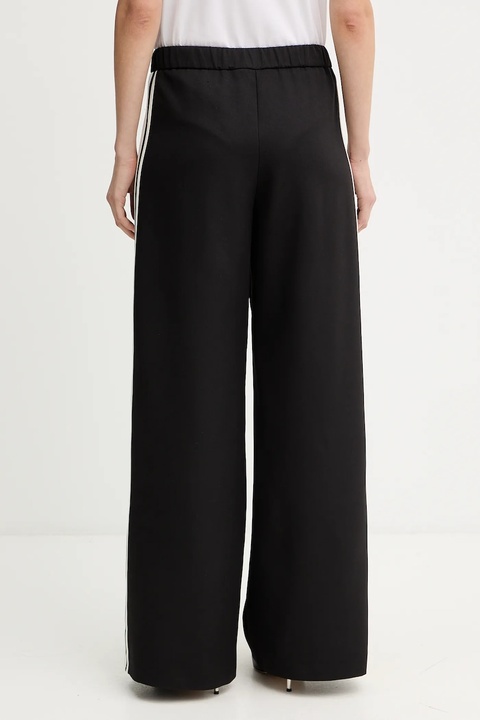 Patrizia Pepe spodnie damskie kolor czarny szerokie high waist 2P1716 A664 - zdjęcie produktu nr 2