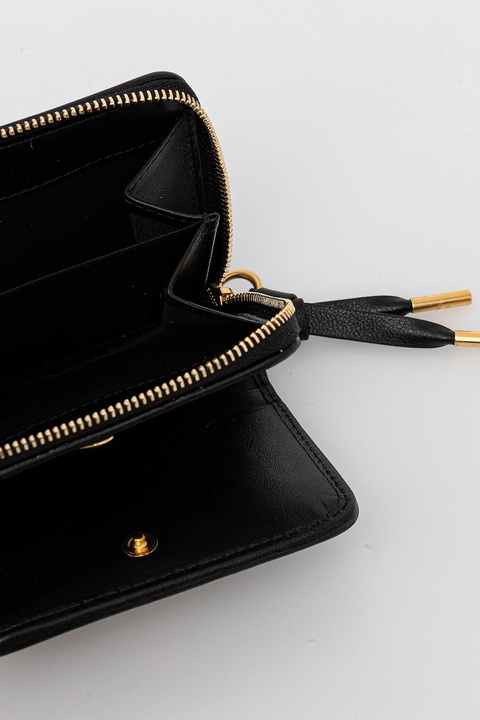 Bally portfel skórzany damski kolor czarny WLW01W - zdjęcie produktu nr 2
