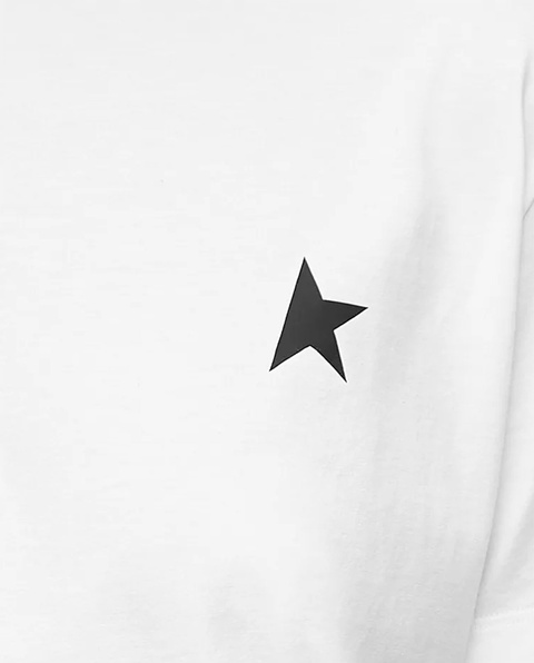 GOLDEN GOOSE - Bawełniana koszulka Star - zdjęcie produktu nr 2