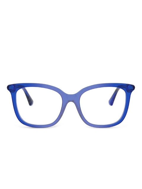 Burberry Eyewear square logo frames - Blue - zdjęcie produktu nr 1