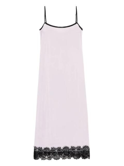 GANNI lace-trimmed slip dress - Pink - zdjęcie produktu nr 1
