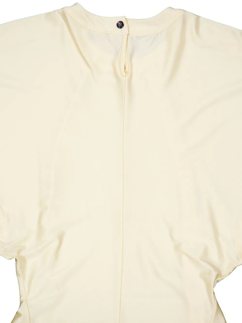 Rabanne draped-detail round-neck blouse - Neutrals - zdjęcie produktu nr 2