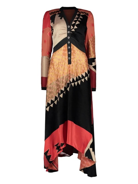 ETRO silk-blend dress - Red - zdjęcie produktu nr 1