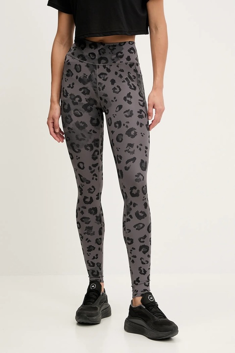 adidas Performance legginsy termoaktywne Optime Essentials Full Length Leggings Print damskie kolor szary wzorzyste JN2650 - zdjęcie produktu nr 1