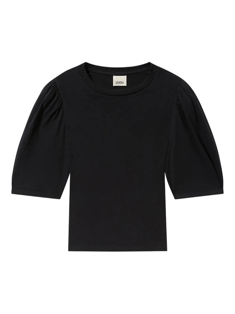ISABEL MARANT Maeliss Tee puff-sleeve T-shirt - Black - zdjęcie produktu nr 1