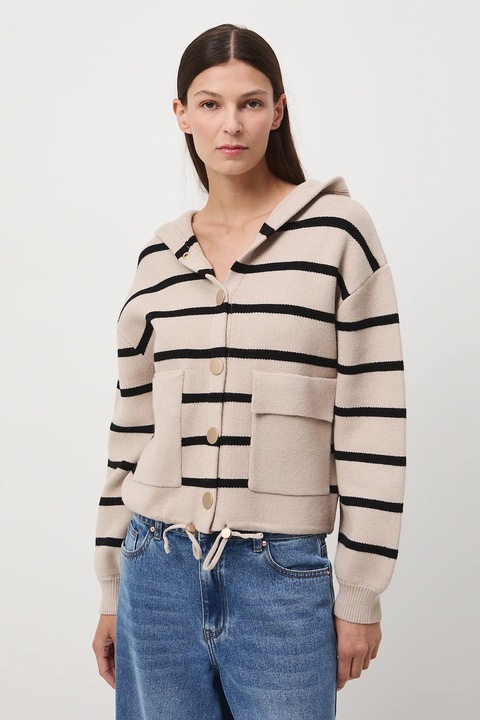 Medicine kardigan damski kolor beżowy - zdjęcie produktu nr 1