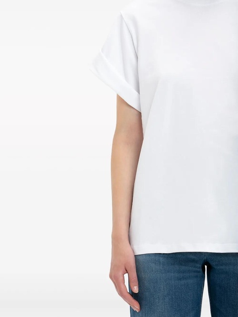 Victoria Beckham crew-neck organic-cotton T-shirt - White - zdjęcie produktu nr 2