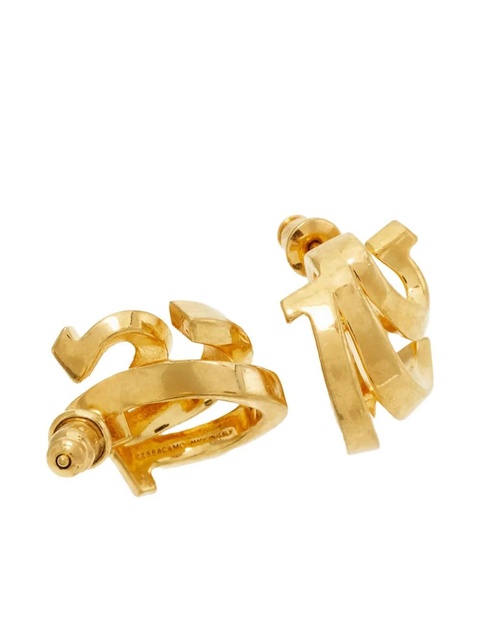Ferragamo triple Gancini hoop earrings - Gold - zdjęcie produktu nr 2