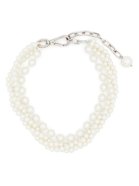 Simone Rocha layered chunky pearl Necklace - White - zdjęcie produktu nr 1