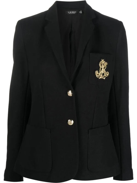 Lauren Ralph Lauren single-breasted lined blazer - Black - zdjęcie produktu nr 1