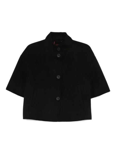 Max Mara button-fastening short-sleeved jacket - Black - zdjęcie produktu nr 1
