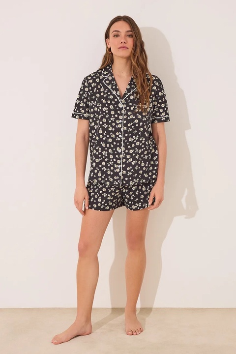 women'secret piżama damska kolor czarny bawełniana 3592412 - zdjęcie produktu nr 2