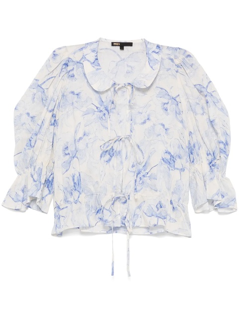 Maje floral-print blouse - Blue - zdjęcie produktu nr 1