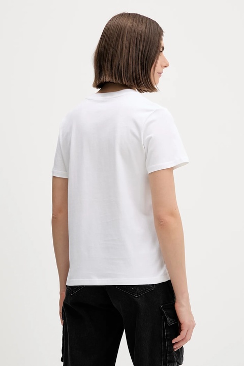 Converse t-shirt bawełniany damski kolor biały CVW5T026 - zdjęcie produktu nr 2