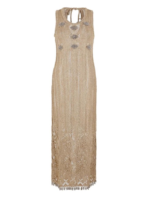 Rabanne crochet midi dress - Neutrals - zdjęcie produktu nr 1