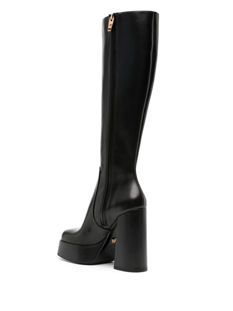 Versace Aevitas 125mm leather platform boots - Black - zdjęcie produktu nr 2
