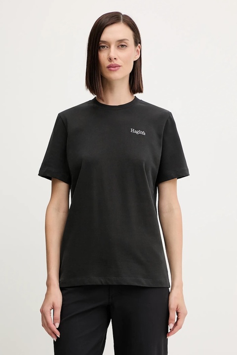 Haglöfs t-shirt damski kolor czarny 607665 - zdjęcie produktu nr 1