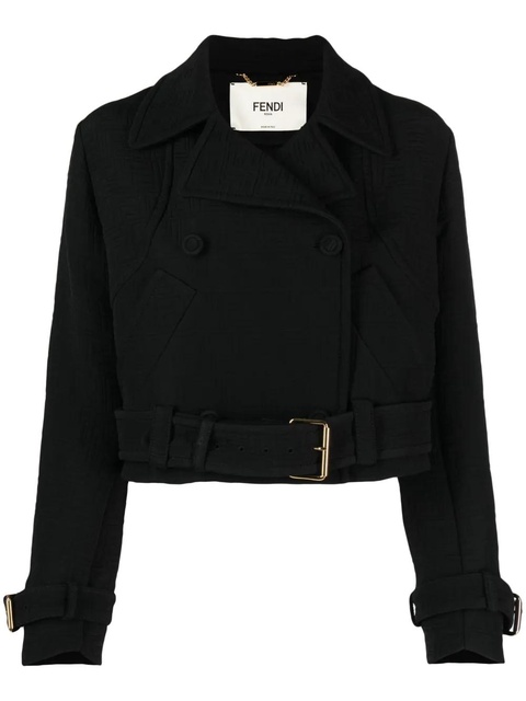 FENDI FF-jacquard biker jacket - Black - zdjęcie produktu nr 1