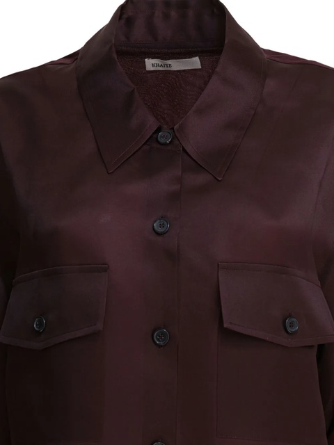 KHAITE button-down flap-pocket shirt - Red - zdjęcie produktu nr 2