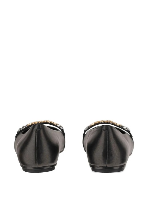 PINKO chain-embellished ballet flats - Black - zdjęcie produktu nr 2