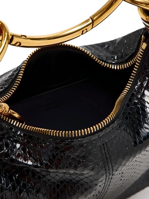 Chloé ring-top puff-faced leather shoulder bag - Black - zdjęcie produktu nr 2