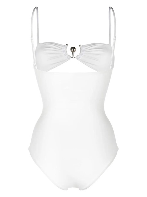 Christopher Esber square neck cut-out swimsuit - White - zdjęcie produktu nr 2