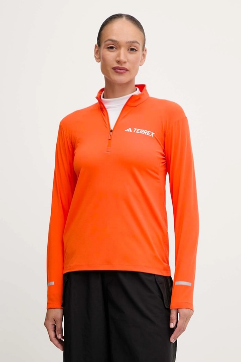 adidas TERREX longsleeve sportowy X-Country kolor pomarańczowy JD3943 - zdjęcie produktu nr 1