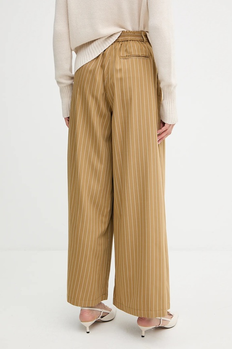 MAX&Co. spodnie damskie kolor zielony szerokie high waist 2526136071200 - zdjęcie produktu nr 2