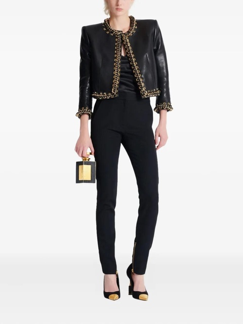 Balmain zipped slim-fit trousers - Black - zdjęcie produktu nr 2