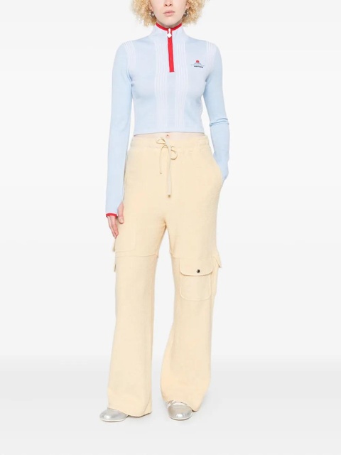 Casablanca ribbed zip-up sweatshirt - Blue - zdjęcie produktu nr 2