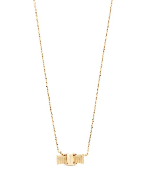 Ferragamo Vera bow-pendant necklace - Gold - zdjęcie produktu nr 1