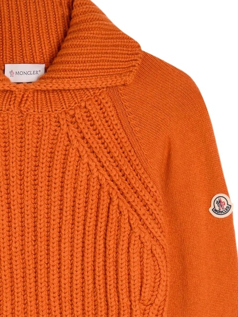 Moncler virgin wool blend sweater - Orange - zdjęcie produktu nr 2