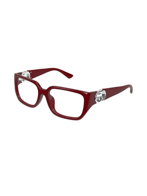 Gucci Eyewear rectangle-frame glasses - Red - zdjęcie produktu nr 2