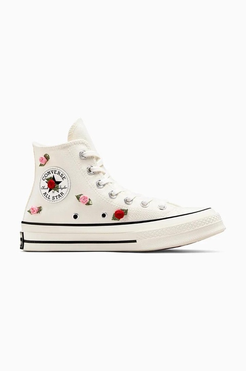 Converse trampki Chuck 70 Valentine's Day damskie kolor biały A10637C - zdjęcie produktu nr 1