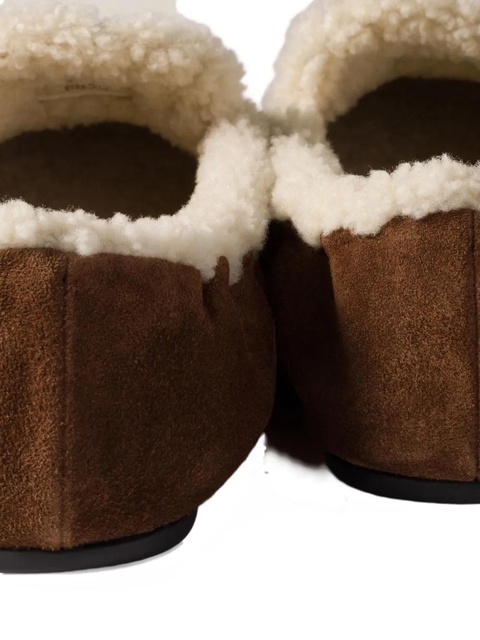 Miu Miu logo-detail suede loafers - Brown - zdjęcie produktu nr 2