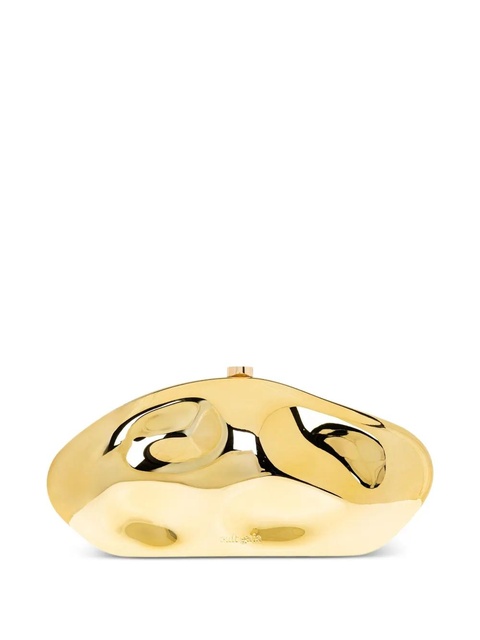 Cult Gaia metallic-effect sculpted mini bag - Yellow - zdjęcie produktu nr 1