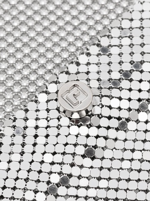 Rabanne draped mesh necklace - Silver - zdjęcie produktu nr 2
