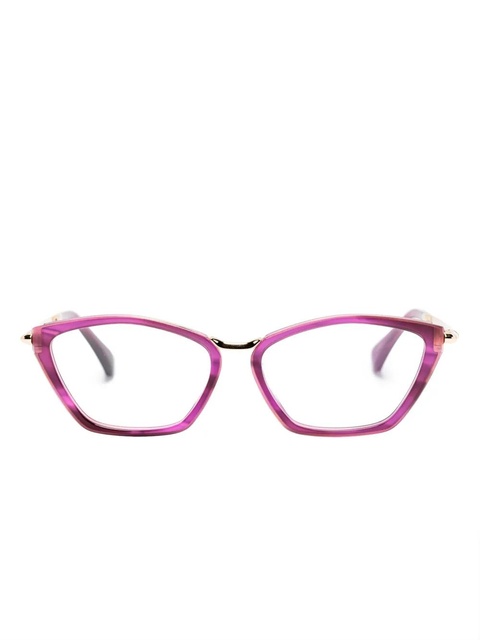 Max Mara Eyewear cat-eye frame glasses - Purple - zdjęcie produktu nr 1