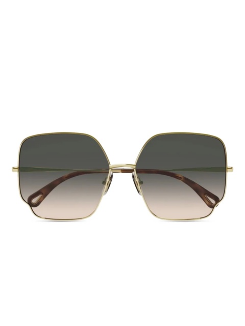Chloé geometric-frame sunglasses - Gold - zdjęcie produktu nr 2