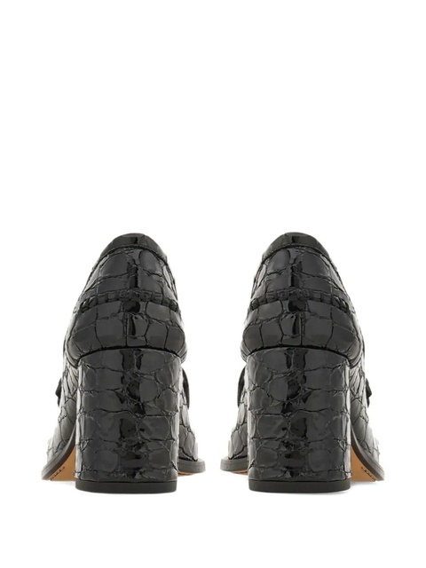Ferragamo 70mm leather loafers - Black - zdjęcie produktu nr 2