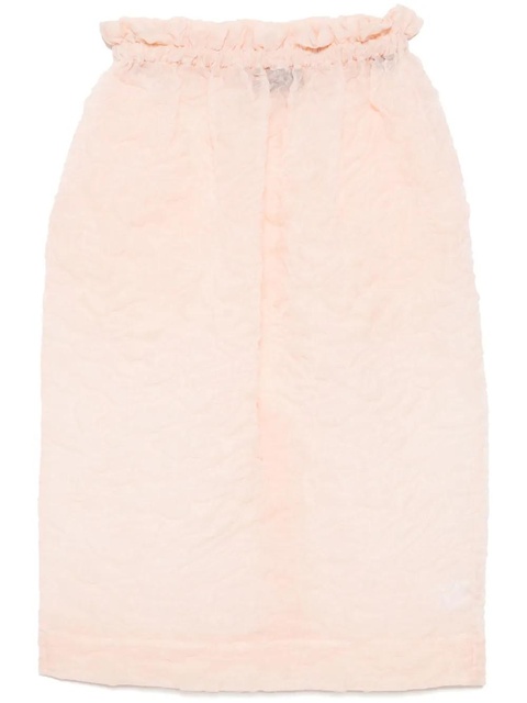 Simone Rocha ruffle-waisted skirt - Orange - zdjęcie produktu nr 1
